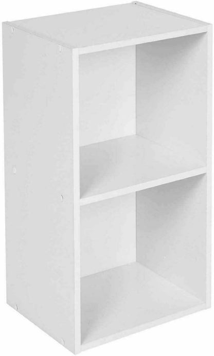 "URBNLIVING Tier Wooden Bookcase Shelving Display Storage Shelf Unit Wood Shelves (Black, 4 Shelf) 
"
