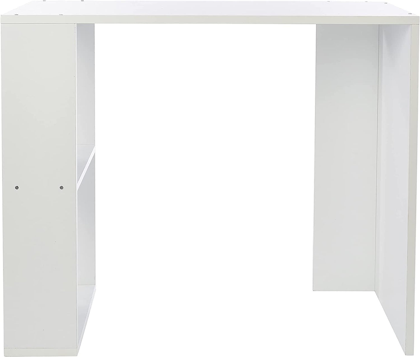 desk with racks - White