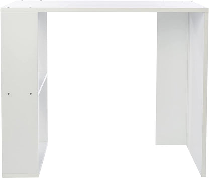 desk with racks - White