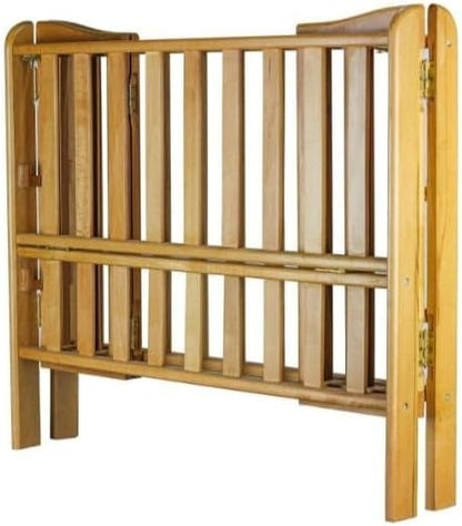 Beech Wood Baby Bed 3 Levels Side Opening for Easy Attachment for Mom Bed Comes with Free Gift Mattress + 4 Piece Fiber Sides Sheet Pillow