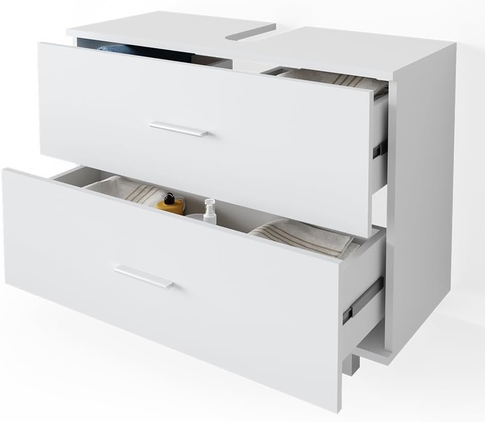 Vicco Ilias Vanity Unit, White, 80 x 60.8 cm