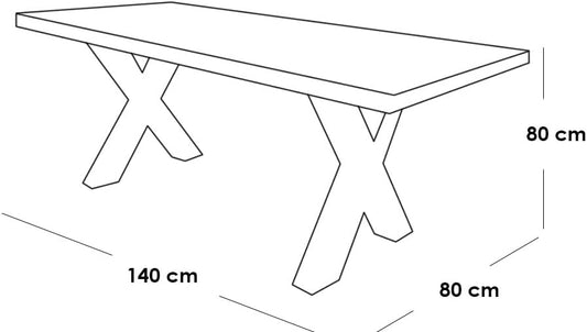dining table 80x140 from araims factory