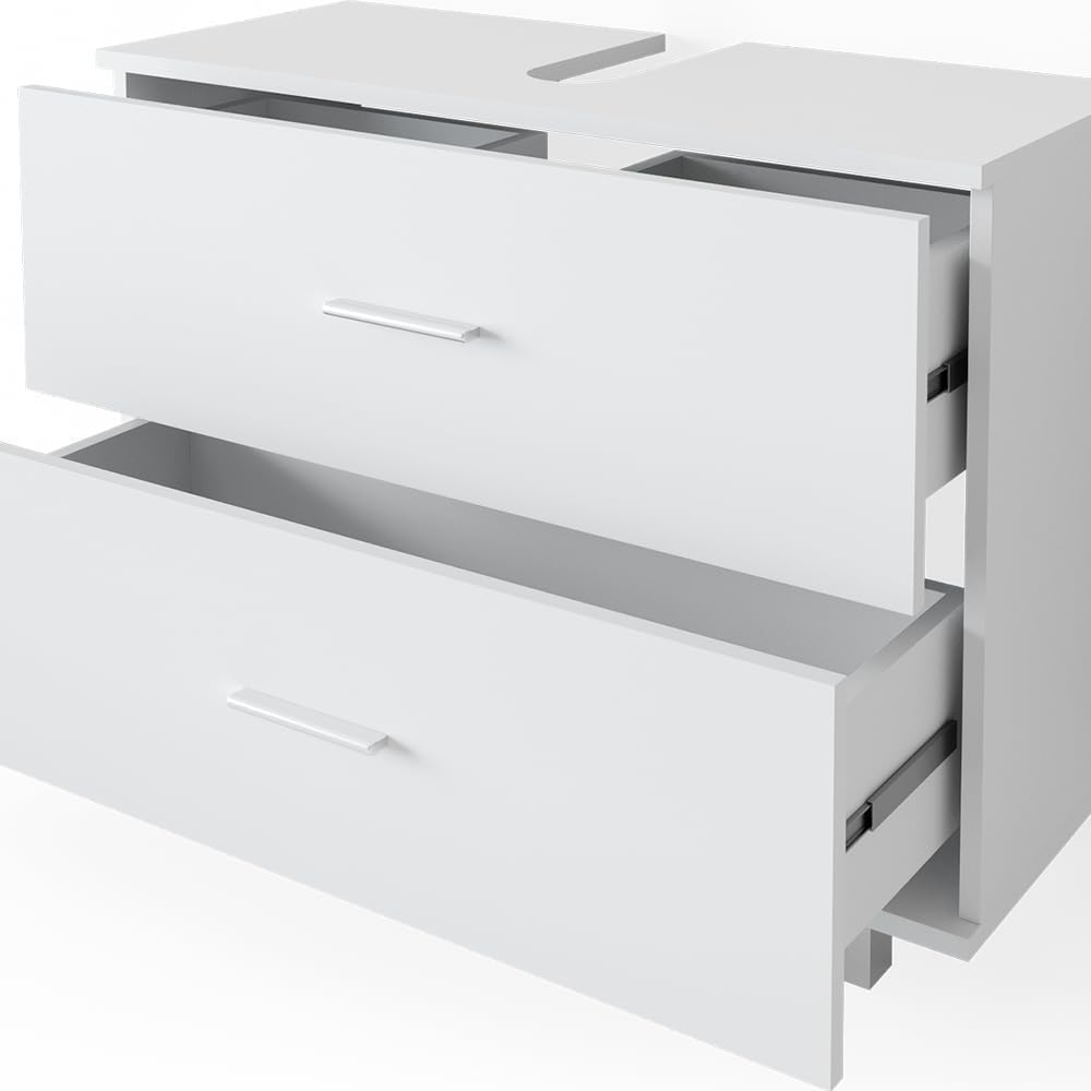 Vicco Ilias Vanity Unit, White, 80 x 60.8 cm