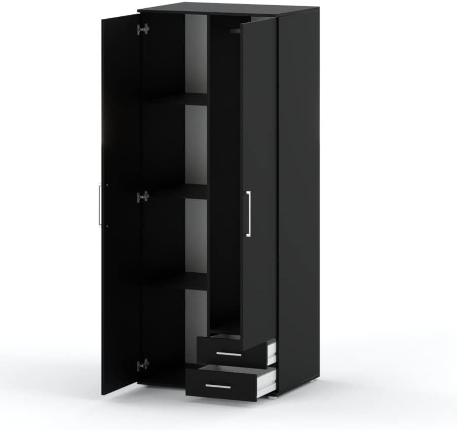 AZ-Home - Wardrobe Karol (Black,80 cm)