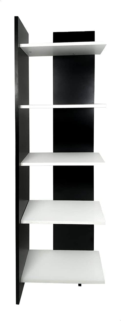 Home2Go Wooden Storage Unit with Shelves - Black and White