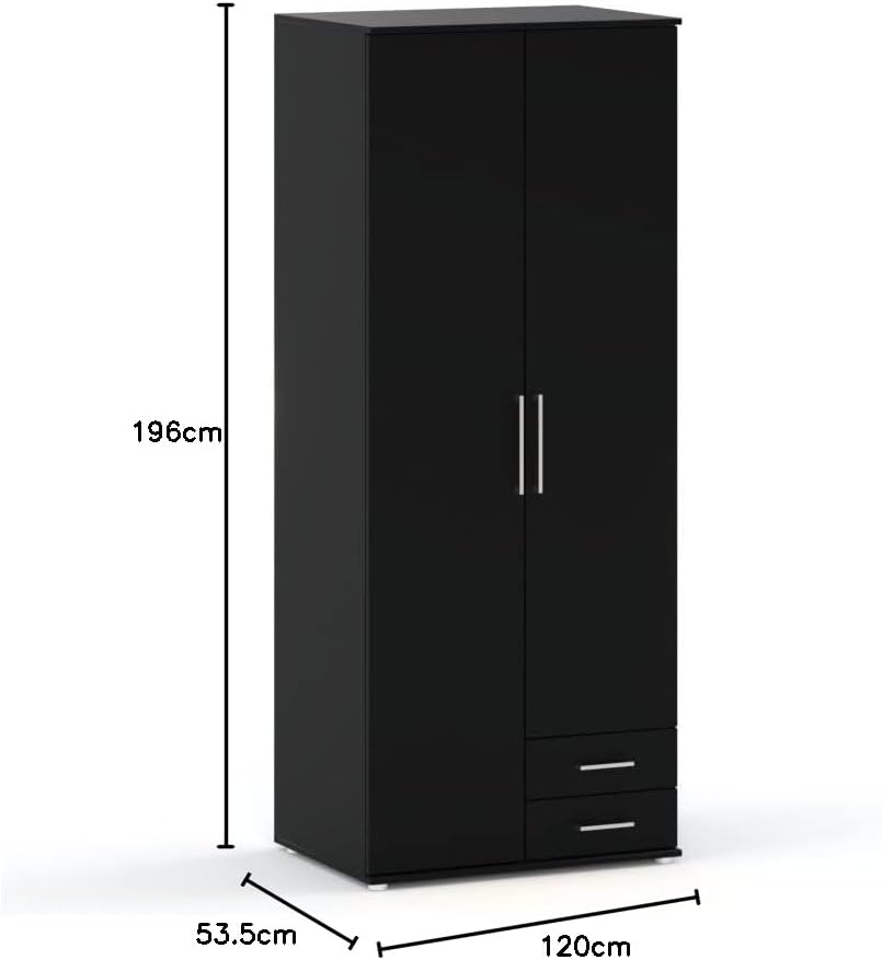AZ-Home - Wardrobe Karol (Black,80 cm)