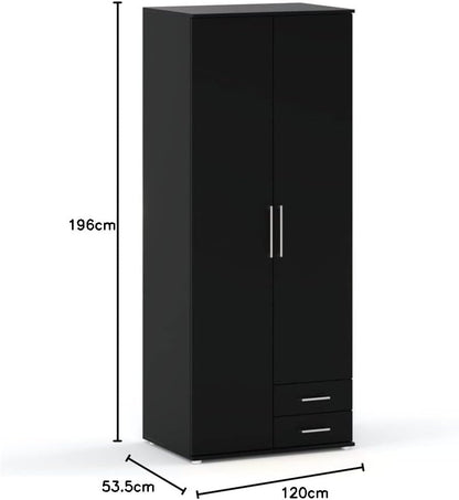 AZ-Home - Wardrobe Karol (Black,80 cm)