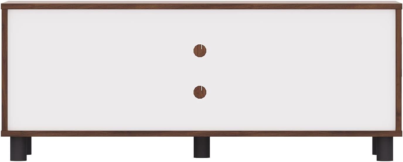 Wakefit TV Unit | 1 Year Warranty | TV Stand Table, TV Unit for Living Room, TV Cabinet, Cabinet Engineered Wood Cabinet with 2 Door & Open Shelf Storage Upto 42'' (Fortnite, Brown)