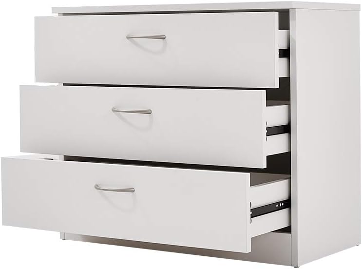 Panana Wooden 2 Door Wardrobes with 3 Chest of Drawer Unit for Bedroom Furniture
