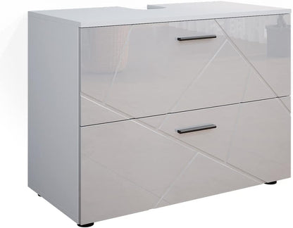 Vicco Irma Vanity Unit Bathroom Cabinet 80 cm High Gloss