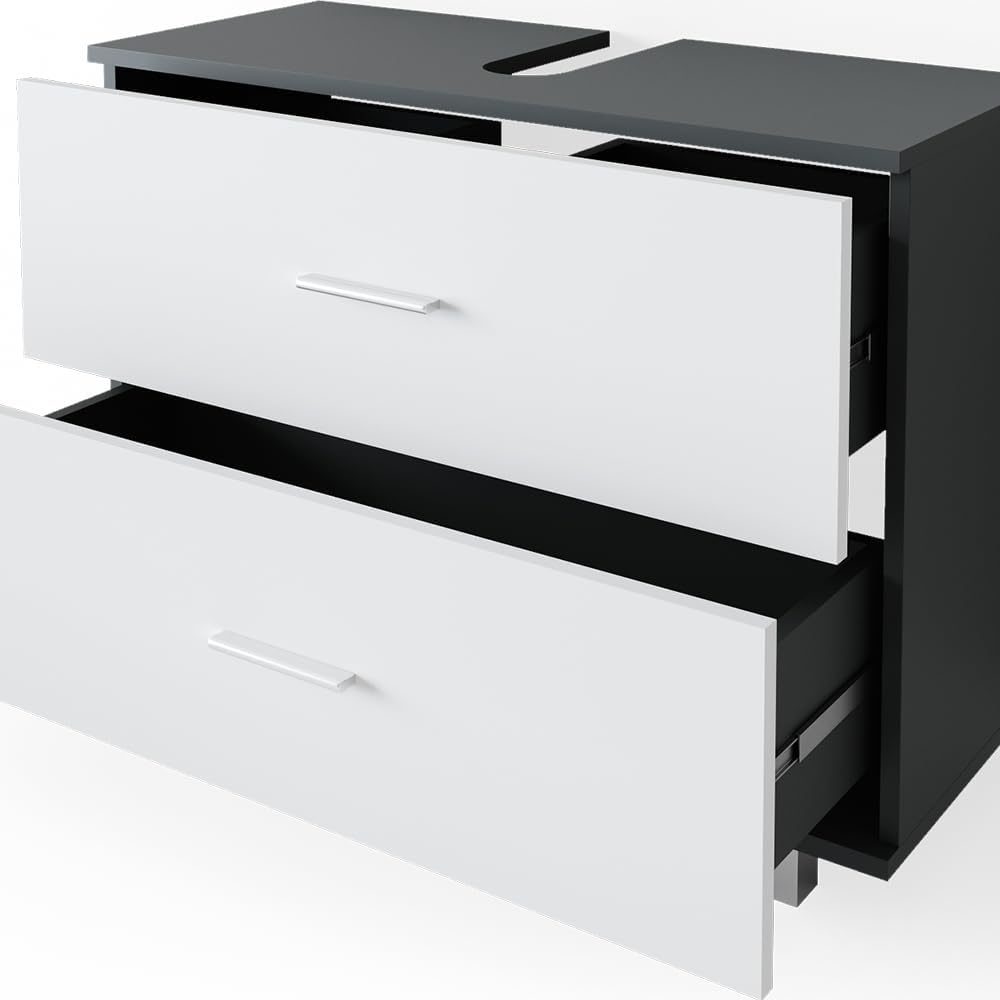 Vicco Ilias Vanity Unit 80 x 60.8 cm Anthracite/White