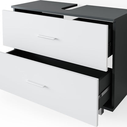Vicco Ilias Vanity Unit 80 x 60.8 cm Anthracite/White