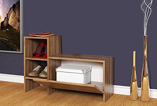 Ifurniture Modern Shoe Cabinet 3 shelves - White, 2725611875103