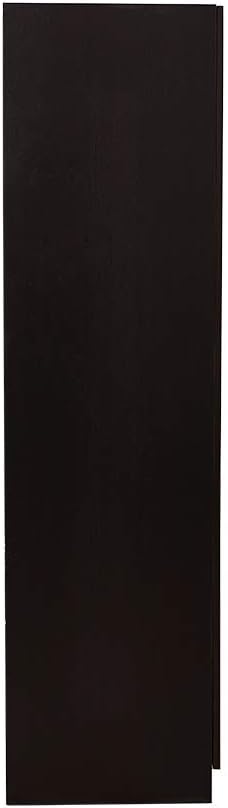 Modern 3 Doors Wardrobes with 3 Drawers and Hanging Rail Large Triple Clothes Storage Closet for Home Bedroom Units (Black)