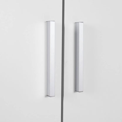 Madesa 2 Door Wardrobe Storage Cabinet, 71” H x 20” D x 31” L - White