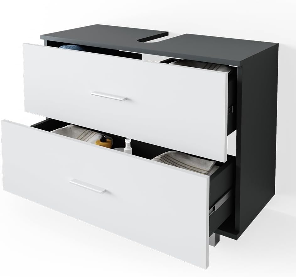 Vicco Ilias Vanity Unit 80 x 60.8 cm Anthracite/White
