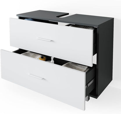 Vicco Ilias Vanity Unit 80 x 60.8 cm Anthracite/White