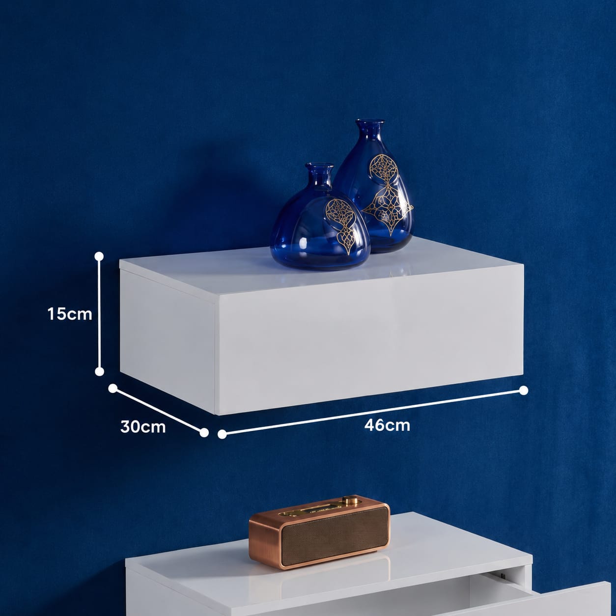 Wall Shelf with Drawer