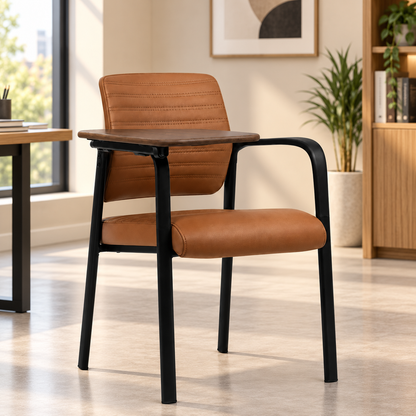 Modern Executive Office Chair with Writing Tablet