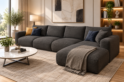 Modern L-Shaped Sectional Sofa