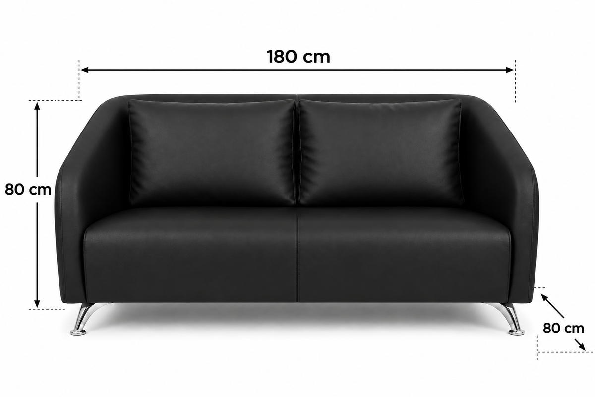 Elegant Contemporary 2-Seater Sofa