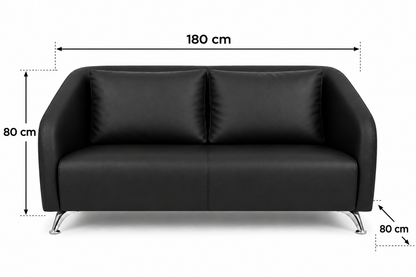 Elegant Contemporary 2-Seater Sofa