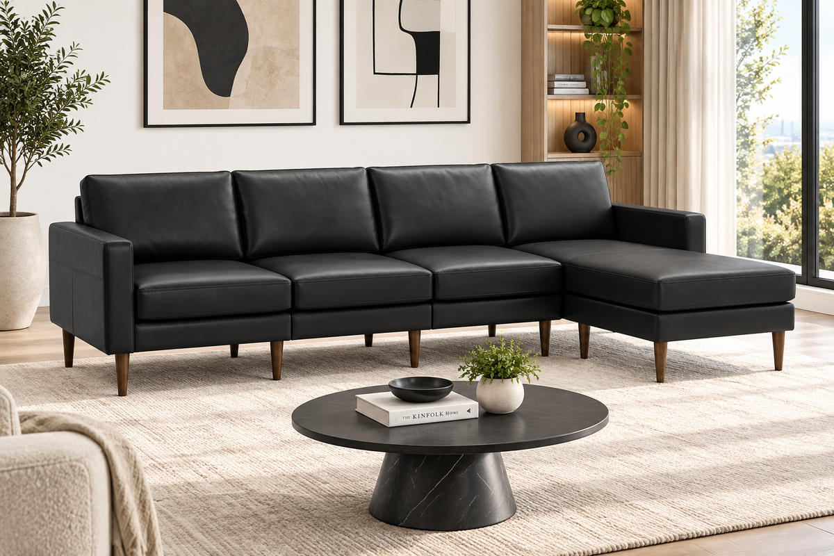 Modern L-Shaped Sectional Sofa with Chaise