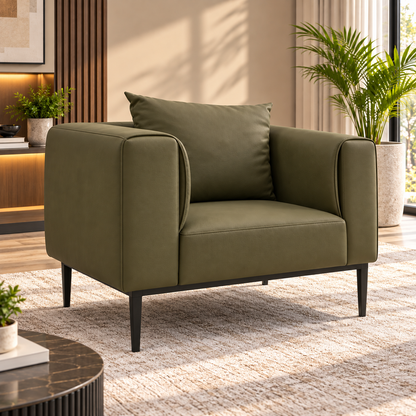 Modern Upholstered Accent Armchair