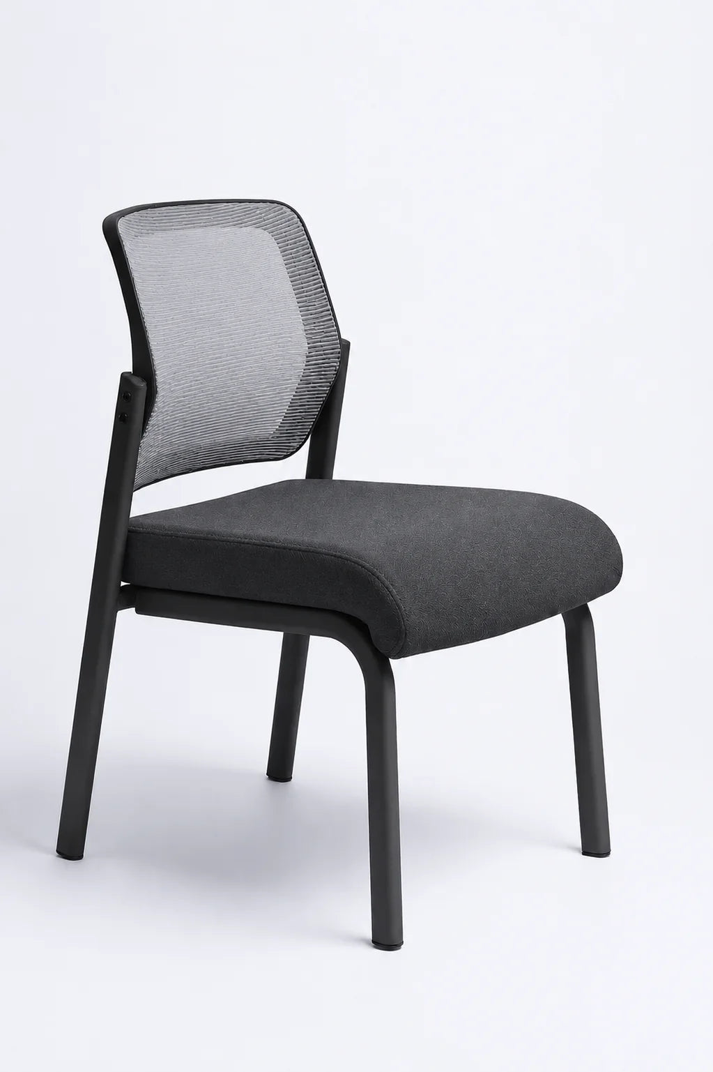 Modern Mesh Visitor Chair with Padded Seat