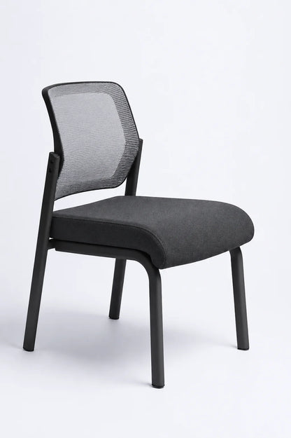 Modern Mesh Visitor Chair with Padded Seat
