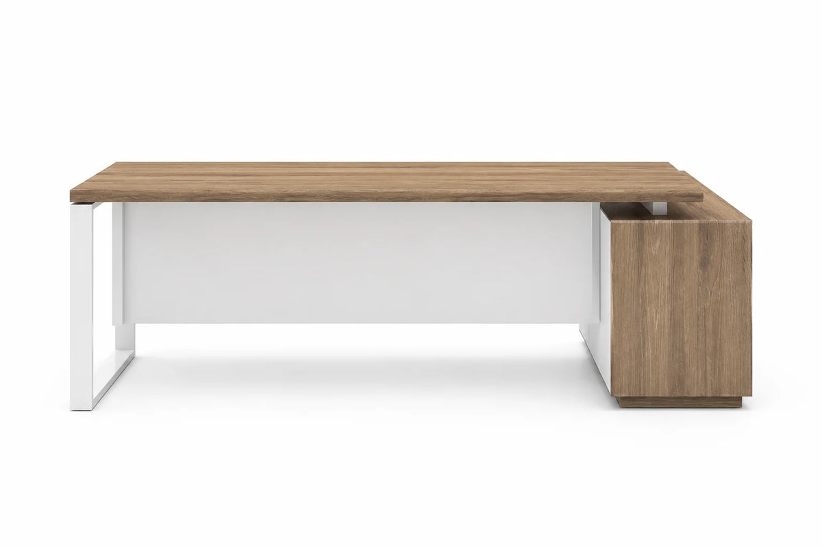 Modern Executive L-Shape Workstation with Storage