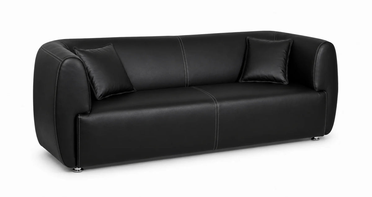 Modern Curved 3-Seater Sofa