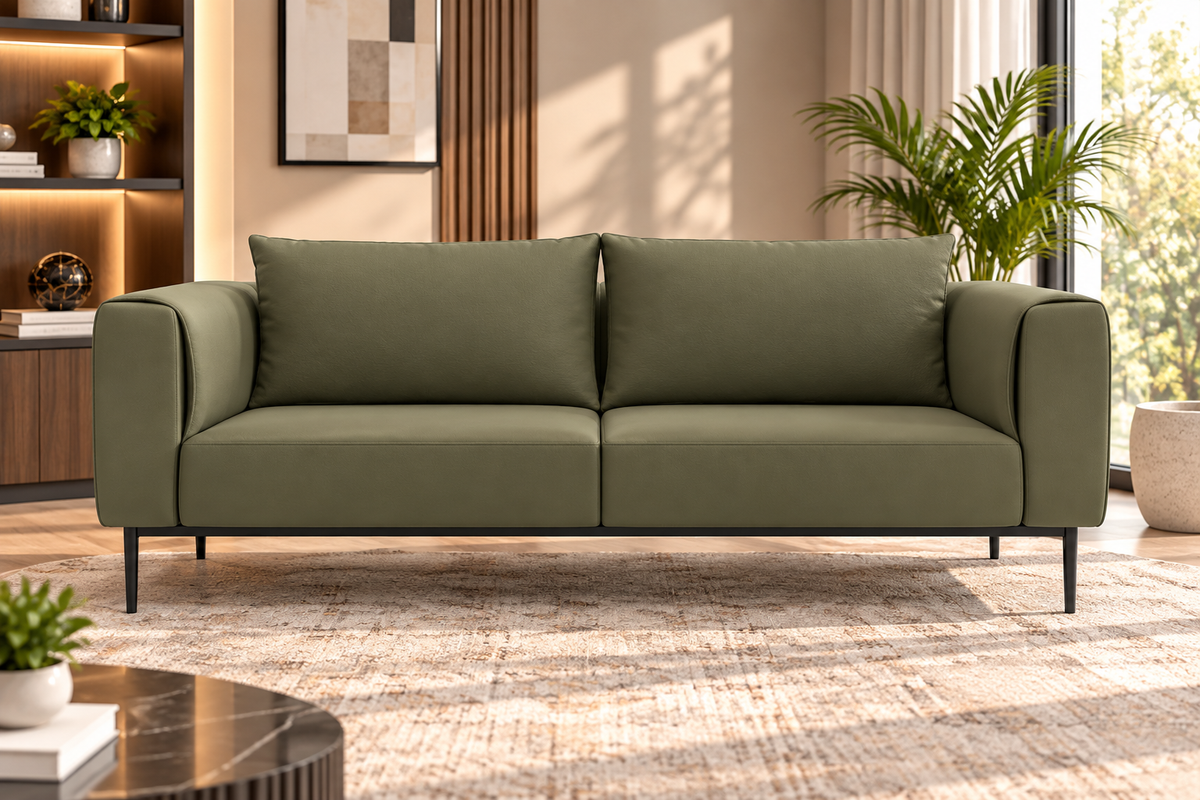 Modern 3-Seater Upholstered Sofa