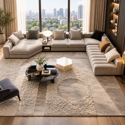 Modern U-Shaped Sectional Sofa