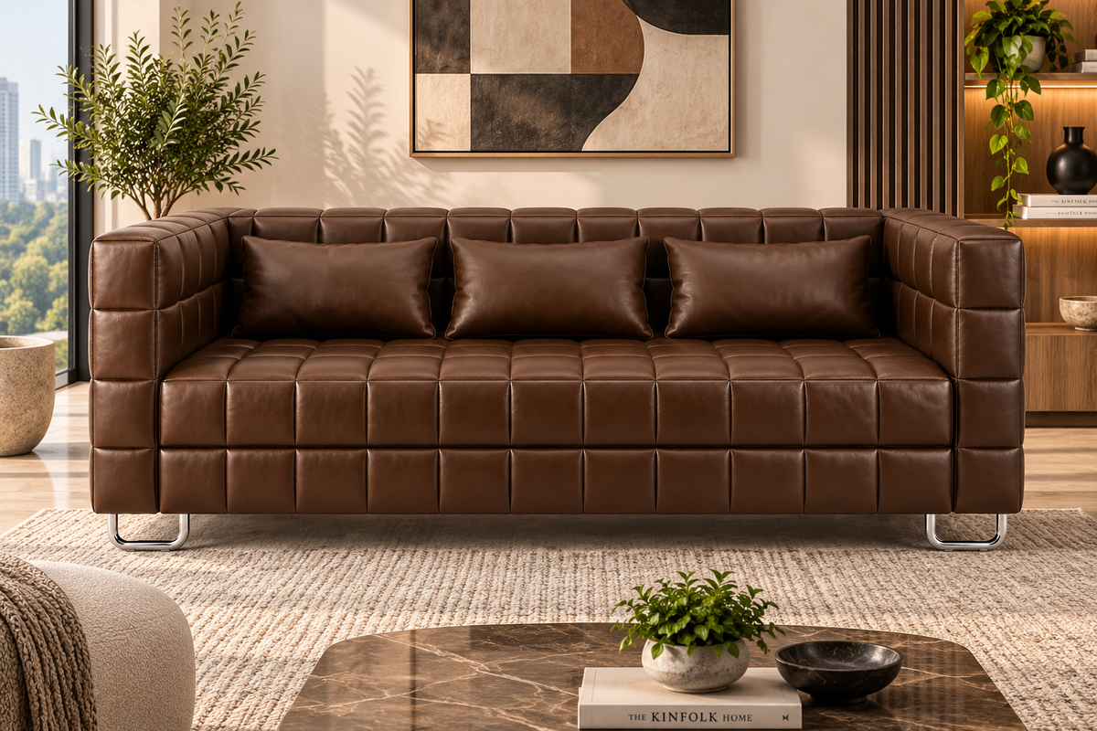 Premium Upholstered 3-Seater Sofa