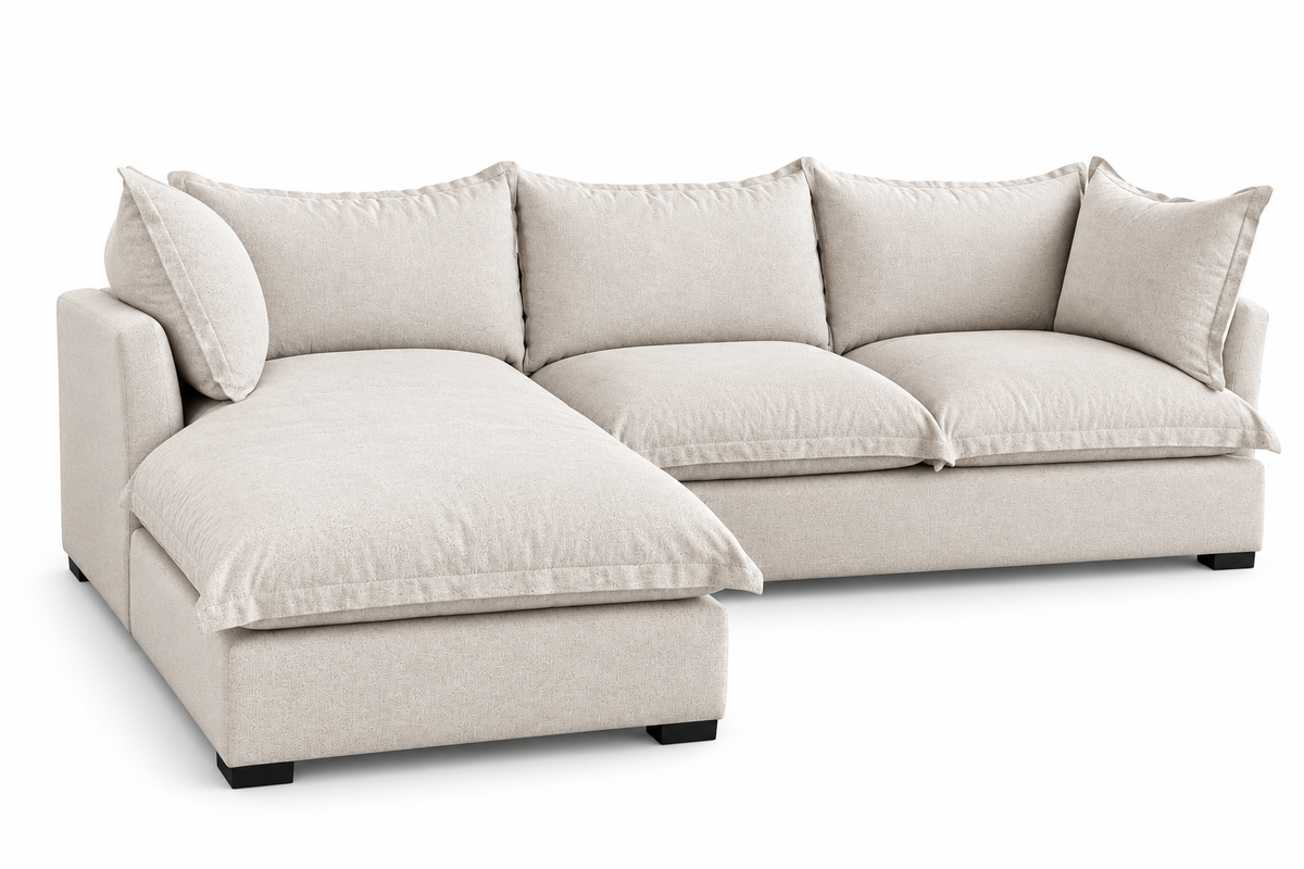 Modern L-Shaped Sectional Sofa with Chaise