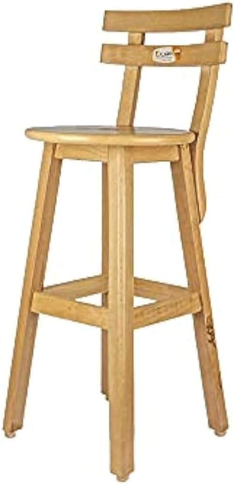 Gold Bar Stool - 80cm, Beech Wood