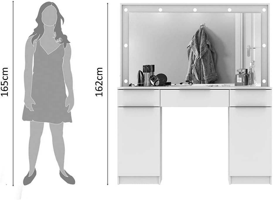 Madesa Dressing table Camarim , white