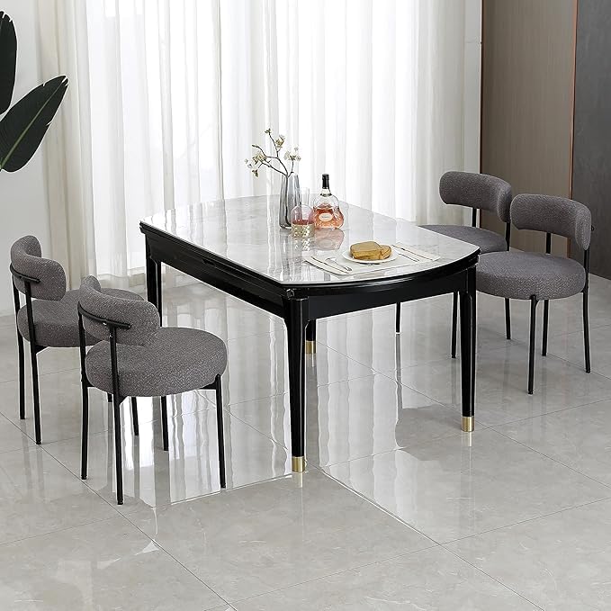Generic Dining Share and Share for Kitchen Dining Room, Aflastred with all dining share and black legs, Curved with a modern dining chair, Side Share