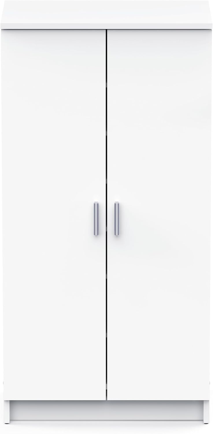 habeig Shoe Cabinet, Chest of Drawers, Cupboard, Wooden Cupboard, Shoe Rack, Hallway Cabinet, (White) Wardrobe, Bedroom
