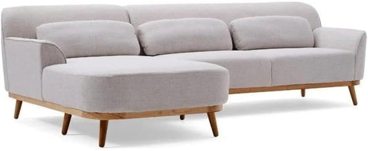 Vinchi Furniture Kai L-Shape Sofa, White