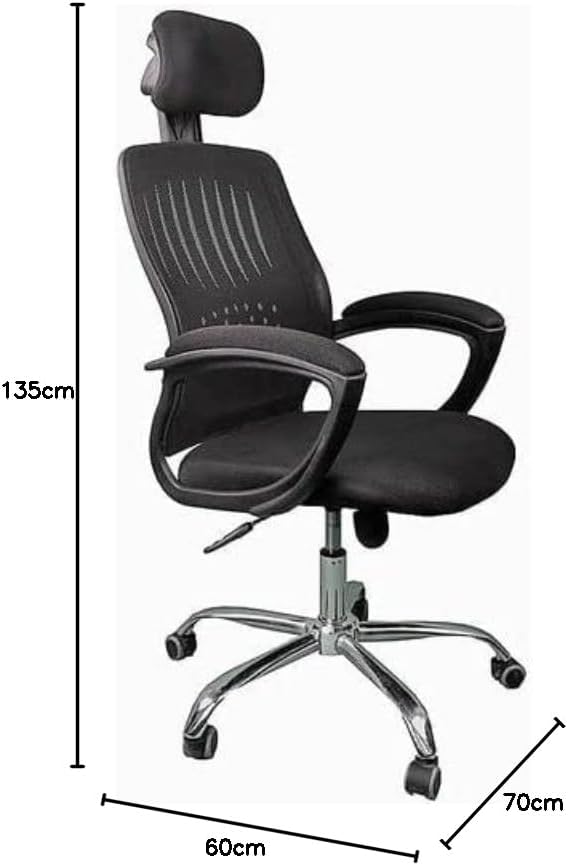 Swivel High Manager Chair with Adjustable Headrest with Mesh Back - Dream Desk