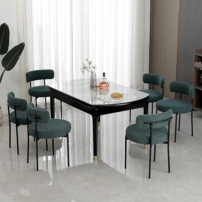 Generic Dining Share and Share for Kitchen Dining Room, Aflastred with all dining share and black legs, Curved with a modern dining chair, Side Share