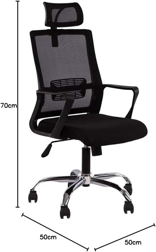 furvive furniture Steven Manager Office Chair, Black