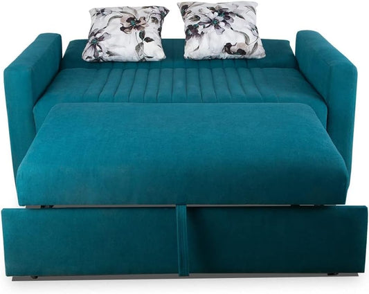 Aldora imza tow seater sofa bed_turcoaz