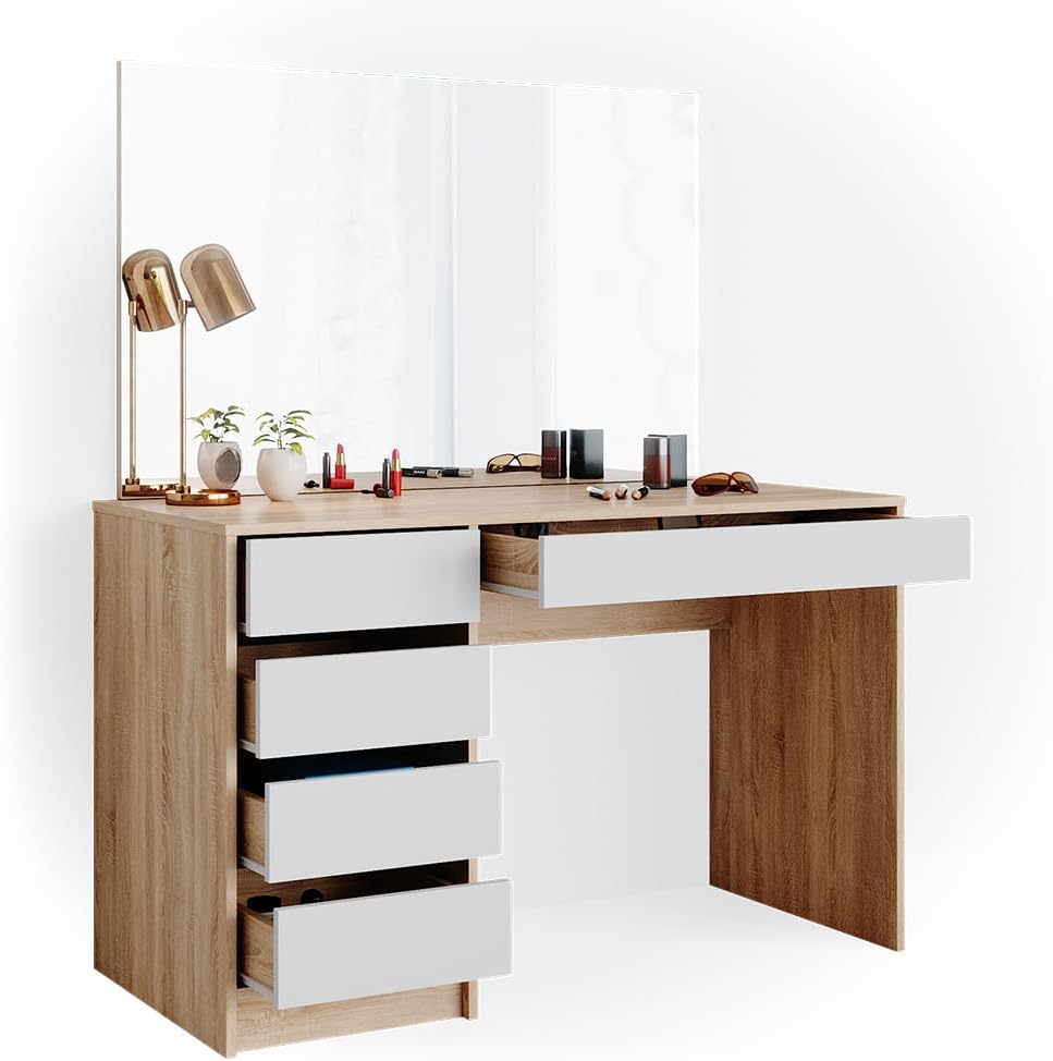 Vicco Sherry Dressing Table with 5 Drawers