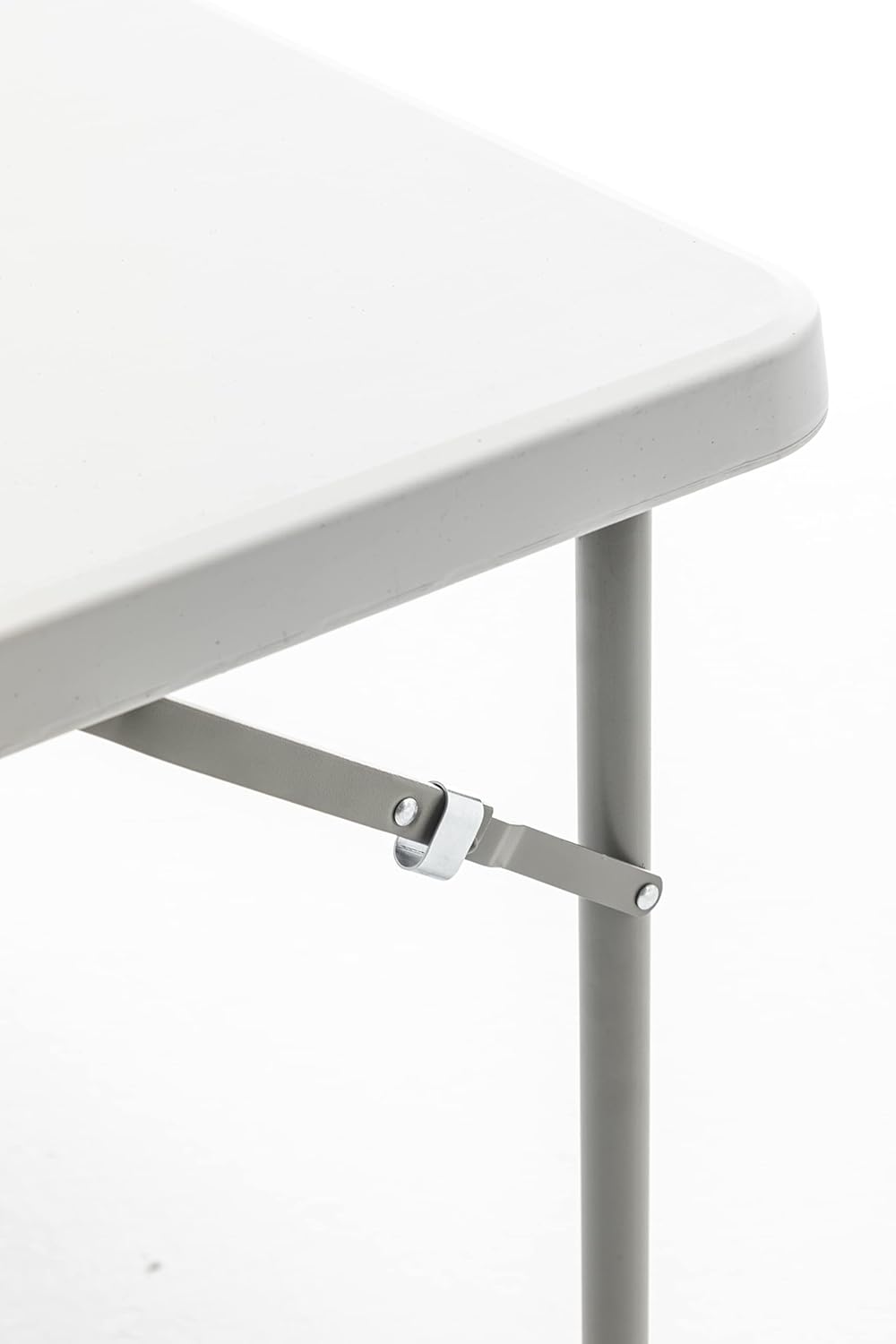 BTEXPERT White 34" Square Granite Plastic Folding Table Portable for Card Board Games Nights Gatherings Party Home Indoor Outdoor Lightweight, One