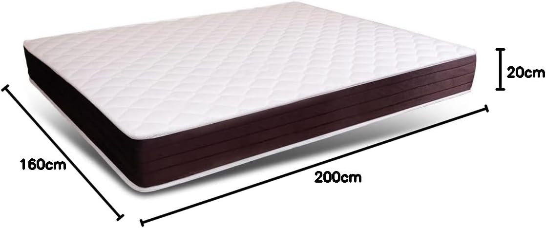 Pocket Spring Mattress Roma height 20 cm size 190 × 180 cm By Family Bed