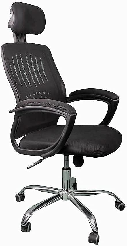 Ergonomic Mesh Office Chair, Adjustable, with Headrest and Armrests, Black