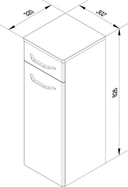 FurniFlex Swinging Door Wardrobe with Mirror, 212 cm x 213 cm Size, White